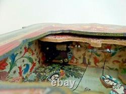 Boxed Vintage Commedia Dell Arte Italian Venice Puppet Theatre Musical Box