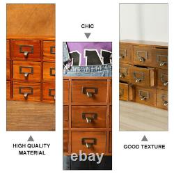 Boxes Rustic Card Catalog Drawers Storage Music Jewelry Bedside Table Baby