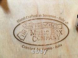 Brand New Sorrento Italy Rare wood inlay hand crafted music Jewelry Gift Box