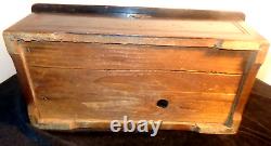 C1885 Paillard Swiss Cylinder Wood Inlay Music Box 10 Airs Songs