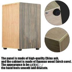 Cajon Box Drum Wooden Percussion Box Drum Musical Instrument with Oguman Wood
