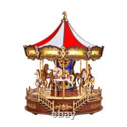Carousel Music Box Collectible Rotating Musical Figurine for Girls Kids Mom
