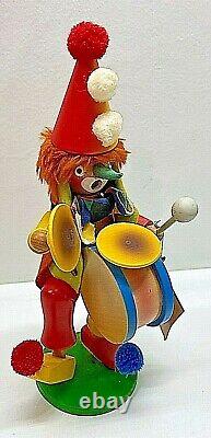 Christian Ulbricht Holzkunst Incense Smoker/ Music Box SEND IN THE CLOWNS 12.75