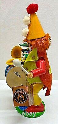 Christian Ulbricht Holzkunst Incense Smoker/ Music Box SEND IN THE CLOWNS 12.75