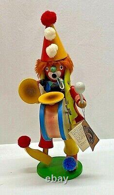 Christian Ulbricht Holzkunst Incense Smoker/ Music Box SEND IN THE CLOWNS 12.75