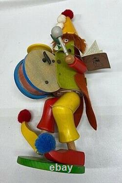 Christian Ulbricht Holzkunst Incense Smoker/ Music Box SEND IN THE CLOWNS 12.75