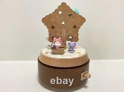 Christmas Music Box Sanrio Little Twin Stars Kiki & Lala Unused Rare from Japan