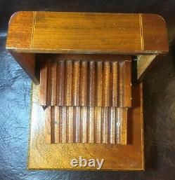 Cigarette Case Music box Wood Vintage