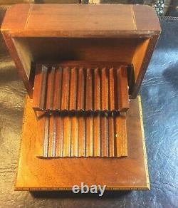 Cigarette Case Music box Wood Vintage