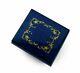 Classic Royal Blue Arabesque Wood Inlay Music Box Over 400 Song Choices