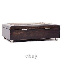 Cottage Garden St. Therese of Lisieux Dark Wood Finish Jewelry Music Box Play