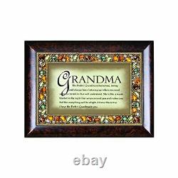 Cottage Garden The Perfect Grandma Italian Style Wood Finish Jewel Lid Musical