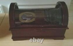 Crosley Saxony CD Disc Wood & Glass Music Box 6 Music Discs Music