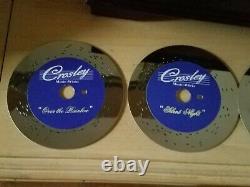 Crosley Saxony CD Disc Wood & Glass Music Box 6 Music Discs Music