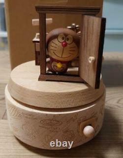 Doraemon Wooden Music Box Genuine Museum Original Rare Free Shipping from Japan