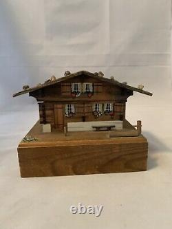 Dr. Zhivago music Box Chalet Handcrafted Wooded Reuge Swiss Musical Movement