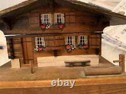 Dr. Zhivago music Box Chalet Handcrafted Wooded Reuge Swiss Musical Movement