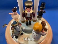 ERZGEBIRGE Music Box Nutcracker Suite Carved Wood Germany KWO Reuge Romance