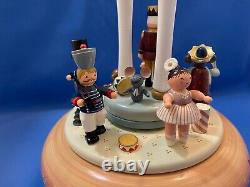 ERZGEBIRGE Music Box Nutcracker Suite Carved Wood Germany KWO Reuge Romance