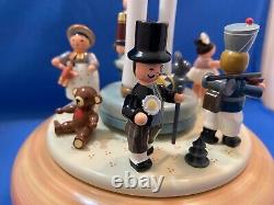 ERZGEBIRGE Music Box Nutcracker Suite Carved Wood Germany KWO Reuge Romance