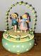 Erzgebirge Wendt Kuhn Reuge Music Box Dancing Couple Under Arch Wood Germany