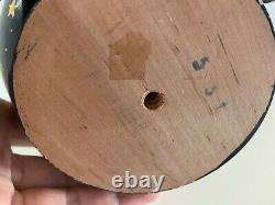 ERZGEBIRGE Wendt Kuhn THORENS Music Box Angel Crib Carved Wood Germany