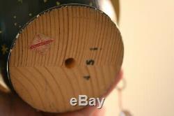 ERZGEBIRGE Wendt Kuhn THORENS Music Box Angel Globe Carved Wood Germany