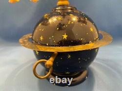 ERZGEBIRGE Wendt Kuhn THORENS Music Box Angel Globe Carved Wood Germany Box