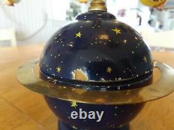 ERZGEBIRGE Wendt Kuhn THORENS Music Box Angel Globe Carved Wood Germany With BOX