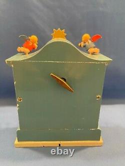 ERZGEBIRGE Wendt Kuhn THORENS Music Box Angel Organ Carved Wood Germany Box