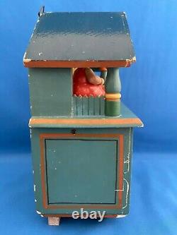 ERZGEBIRGE Wendt Kuhn THORENS Music Box Nursery Carved Wood East Germany