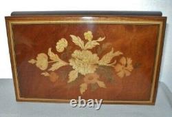 EXQUISITE Inlay Work ITALIAN Wood MUSIC BOX Reuge SORRENTO with LABEL Versatile