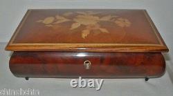 EXQUISITE Inlay Work ITALIAN Wood MUSIC BOX Reuge SORRENTO with LABEL Versatile