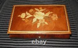 EXQUISITE Inlay Work ITALIAN Wood MUSIC BOX Reuge SORRENTO with LABEL Versatile