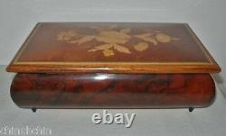 EXQUISITE Inlay Work ITALIAN Wood MUSIC BOX Reuge SORRENTO with LABEL Versatile