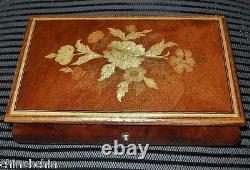 EXQUISITE Inlay Work ITALIAN Wood MUSIC BOX Reuge SORRENTO with LABEL Versatile