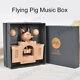 Eight-tone Pig House Music Box, Wooden Toy For Kids, Christmas Gift-rechargeable