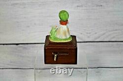 Enesco Vintage Edelweiss Music Box Porcelain Wood Ducks Antique Pre Owned