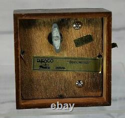 Enesco Vintage Edelweiss Music Box Porcelain Wood Ducks Antique Pre Owned