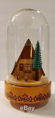 Erzgebirge Wendt Kuhn Music Box Woman With Children Cookies Reuge Wood Germany