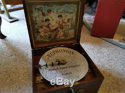 Euphonion Disc Music Box Super Rare Antique c. 1900, like Polyphon