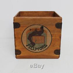 Filmore Jazz Record Box 7 Single Box Vintage Wooden Crate Last Few