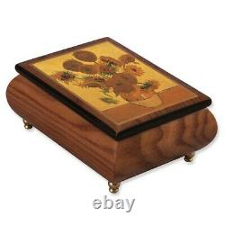 GM7554 Van Gogh Sunflowers Masterpiece Music Box