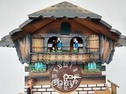 German Regula animated musical box 1day Black Forest cuckoo clock. See video