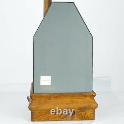 Glass and Wood Bird House Music Box with Mirrored Back Mushroom Bird Paganini