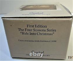 Goebel Hummel First Edition Music Box 4 Seasons Series RIDE INTO CHRISTMAS WithBox
