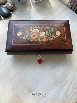 Handmade Italian musical jewelry box (similar seen in the Wednesday tv show)