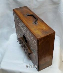 Handmade Vintage Wood Jamaican Rumba Box Folk Musical Instrument Americana Folk