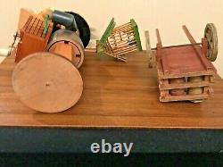 Handmade Wood European Street Vendor With Music Box 9.5 Tall