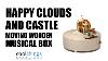 Happy Clouds And Castle Moving Wooden Musical Box